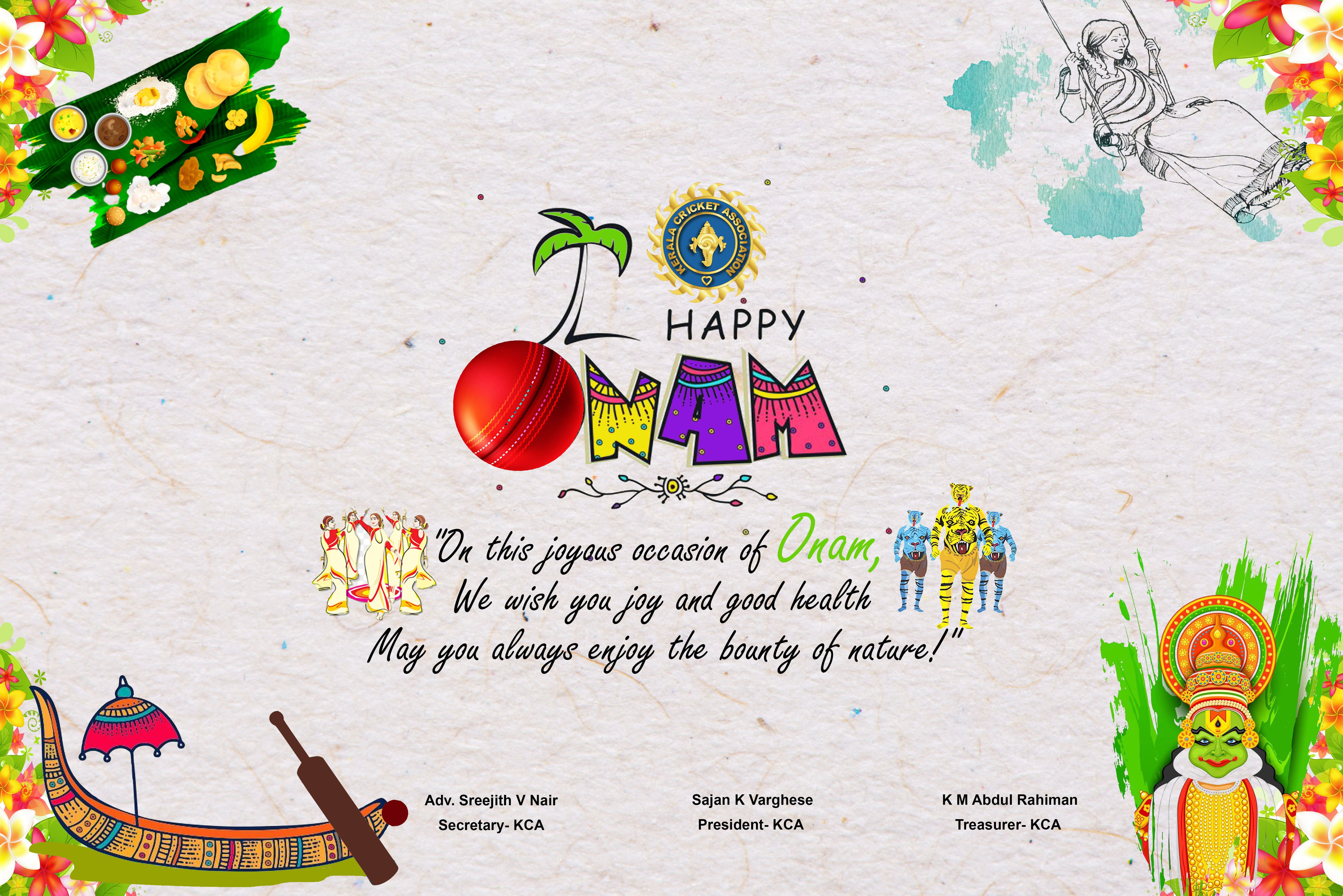 Happy Onam | Kerala Cricket Association | Official Website